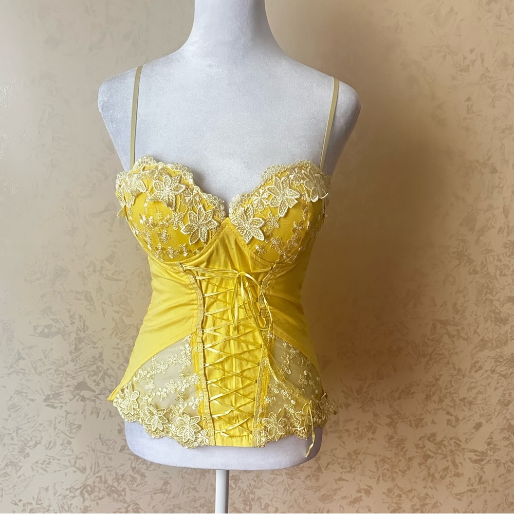 MOA USA Yellow Ruched Top